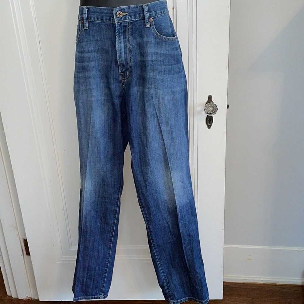 Lucky Brand 429 Classic‎ Straight cotton/spandex denim blue jeans